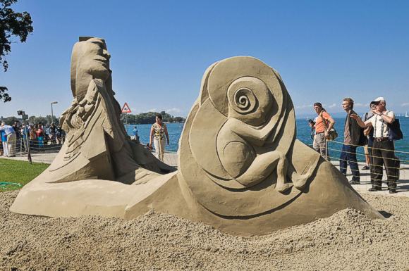 Sandskulpturen im Rorschach. Bild &copy; Sandskulpturenfestival Rorschach