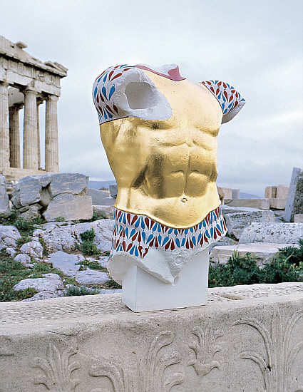 So genannter Panzertorso (Krieger mit Rstung)