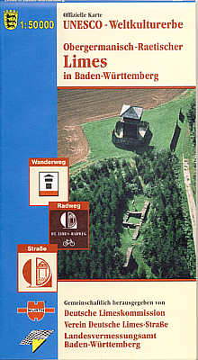 Limes-wanderkarte Baden-Wrttemberg