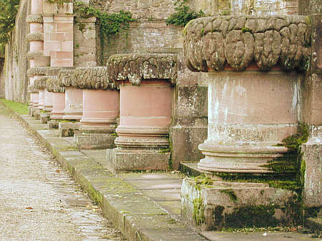 Hortus Palatinus, Detail der Grottengalerie