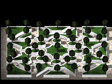 Virtuelle Rekonstruktion des Hortus Palatinuns (EML)