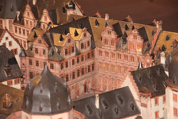 Schlossmodell: Frauenzimmerbau und Friedrichsbau