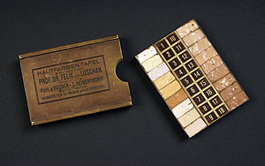 Hautfarbentafel nach Prof. Dr. Felix von Luschan, um 1900.Universitätsarchiv Jena. Foto: Jan-Peter Kasper/FSU