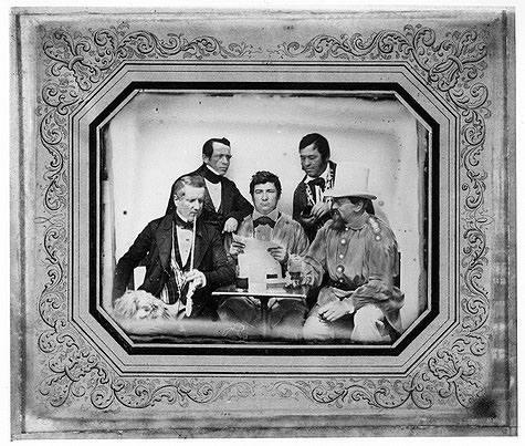 Fünf Revolutionäre aus Waldkirch. Daguerreotypie, 1848.