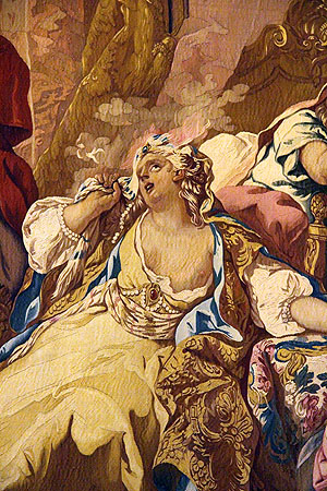 Detail aus der Tapisserie "Medeas Rache" 