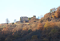 Wolfsburg vom Tal aus gesehen