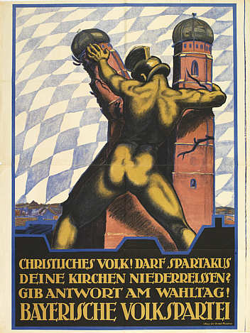 Wahlplakat der Bayerischen Volkspartei