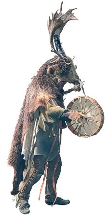 Steinzeitpdagoge  Blumammu als Schamane