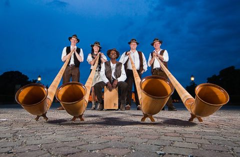 Das bekannte Karlsruher Alphorn Ensemble SennerJazz