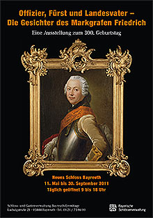 300 Jahre Markgraf Friedrich von Bayreuth. Plakat zur Ausstellung