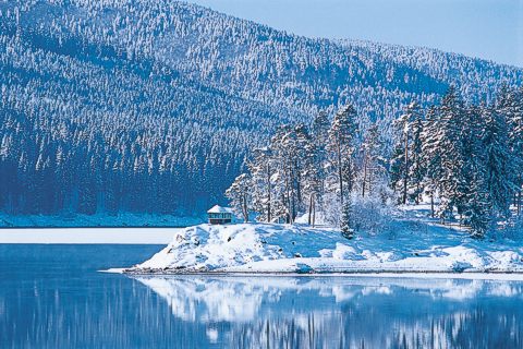 Winterstimmung am Schluchsee.  TI Schluchsee 