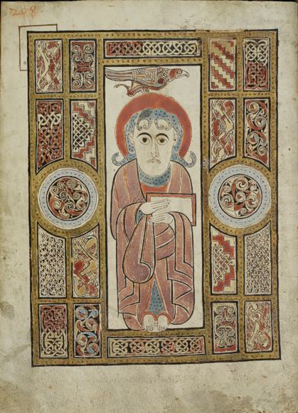 Evangeliar St. Gallen, Evangelist Johannes, © Stiftsbibliothek St. Gallen