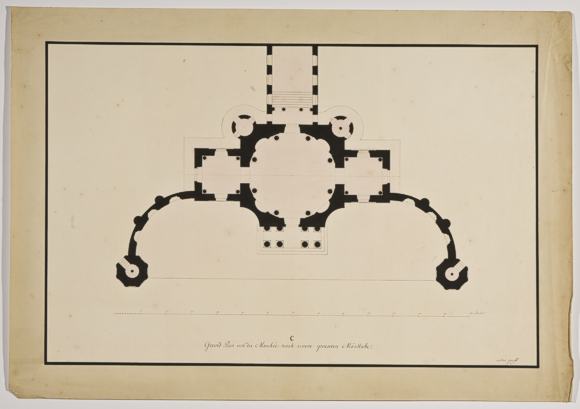 Moschee, Grundriss des Hauptgebäudes 