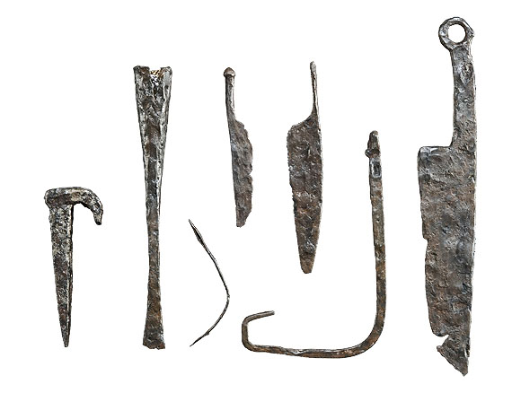 Werkzeug aus Altenburg, 150 - 40 v. Chr. Archäologisches Landesmuseum Konstanz. Foto: Manuela Schreiner.  Aus der Ausstellung Eisen - Macht - Reichtum im Archäologischen Museum Colombischlössle Freiburg