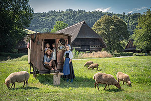 Saisonverlauf 2020: Trotz der Corona-Pandemie konnte das Schwarzwälder Freilichtmuseum Vogtsbauernhof in Gutach über 110.000 Gäste in seiner kurzen Saison 2020 von fünfeinhalb Monaten begrüßen. Foto: Schwarzwälder Freilichtmuseum Vogtsbauernhof, Hans-Jörg Haas