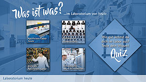 Multimedial: Zeitreise-Interview mit Paracelsus und Quiz. Bilder. Deutsches Apothekenmuseum