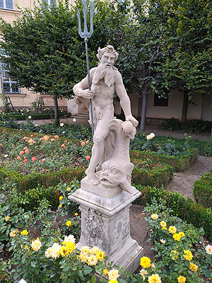Ferdinand Tietz: Neptun mit Dreizack. Sandstein, 1760/61