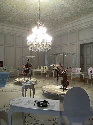 Blick in den Trabantanensaal, den Standort der neuen Präsentation zur Mannheimer Hofmusik.