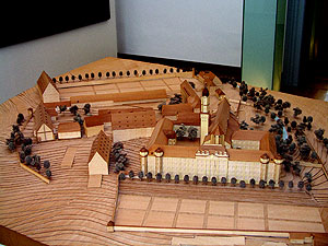 Modell der Ochsenhausener Klosteranlage. Klostermuseum. Foto: kulturer.be