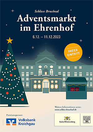 Plakat zum Adventsmarkt. © SSG