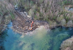 Ökosystembasierte Lebensraumaufwertung durch Schaffung von Flachwasserzonen. Foto: Thomas Klefoth