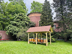 Botanischer Garten Karlsruhe, Bienenhaus. Foto: Christina Ebel, ssg