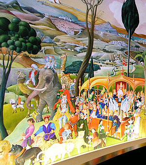 Ehem. Kloster Lorch, Elefantendarstellung aus dem Staufer-Rundbild.