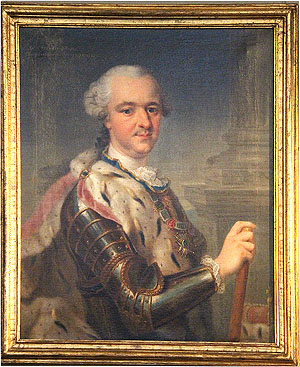 Schloss Mannheim, Porträt des Kurfürsten Carl Theodor. Foto: kulturer.be