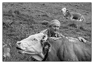 Ehemaliger Hirtenbub August Meisinger. © Klaus Zinser