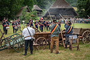 Brüder zur Freiheit: Am Pfingstsonntag, den 28. Mai, dreht sich im Freilichtmuseum Vogtsbauernhof alles um die Badische Revolution von 1848. Foto: Schwarzwälder Freilichtmuseum Vogtsbauernhof, Hans-Jörg Haas