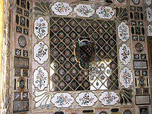 Schloss Favorite, Scagliola-Dekoration. Foto: kulturer.be