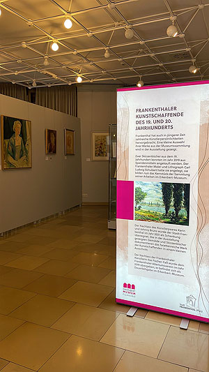 Blick in die Ausstellung. Foto: Stadtverwaltung Frankenthel /emf