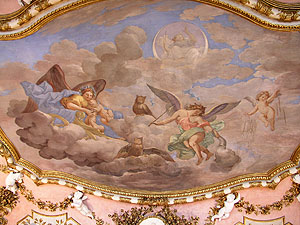 Schloss Rastatt, Deckengemälde im Ahnensaal. Foto: kulturer.be