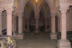 Die Krypta mit der Grablege der großherzoglichen Familie.