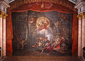 Schlosstheater Ludwigsburg, "Colomba"-Vorgang.