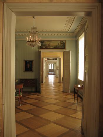 Enfilade im Innern des Kirchheimer Schlosses. Foto: Julia Haseloff/ssg