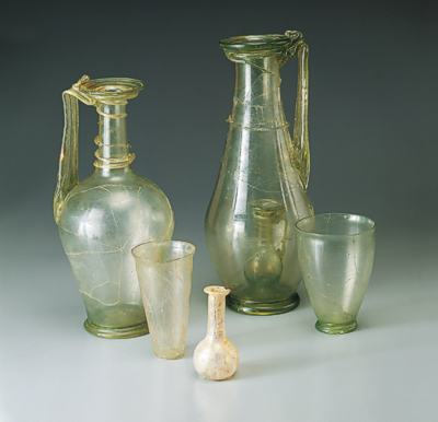 Kostbare römische Gläser, Stein am Rhein © Museum zu Allerheiligen Schaffhausen