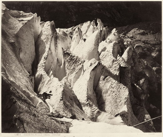 Giorgio Sommer: Sérac des Oberen Grindelwaldgletschers